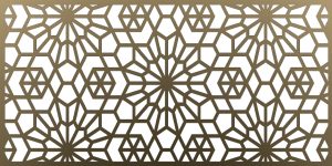Lézervágott lemez geometrikus minta 08