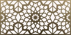 Lézervágott lemez geometrikus minta 09