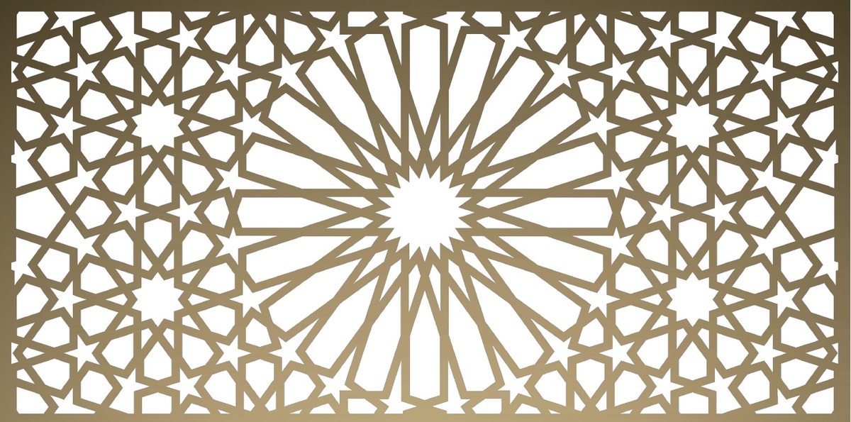 Lézervágott lemez geometrikus minta 10