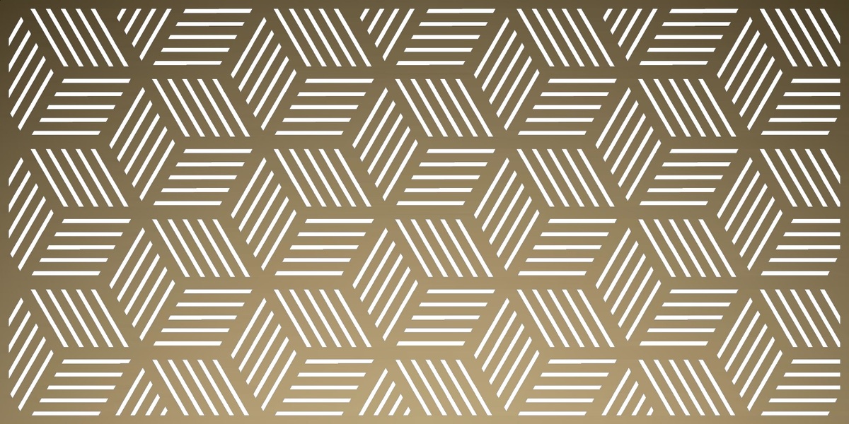Lézervágott lemez geometrikus minta 48